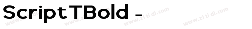 ScriptTBold 普通字体转换